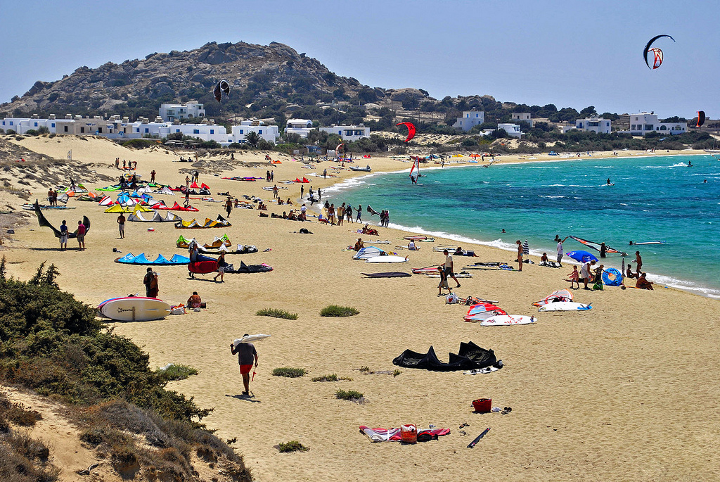 Naxos south-west coast driving route