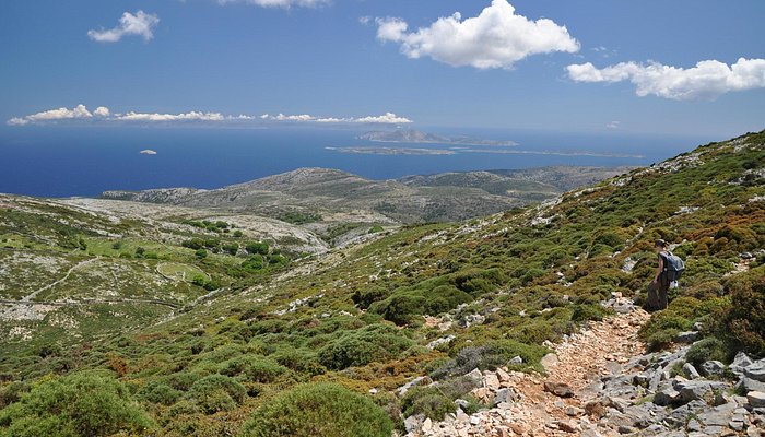 Naxos mountain village hiking trail